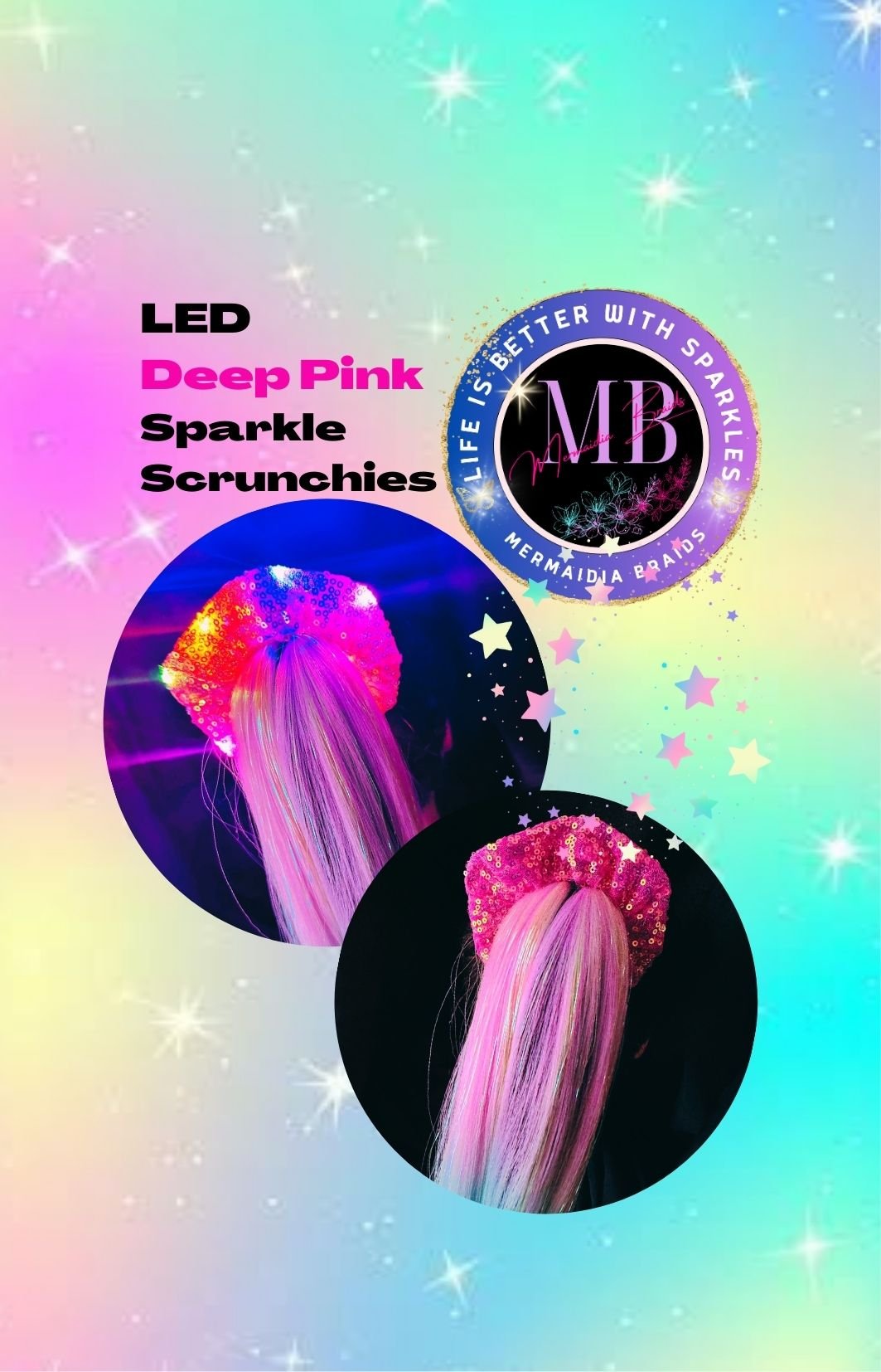 LED Deep Pink Sparkle Scrunchies Rectangle.jpg