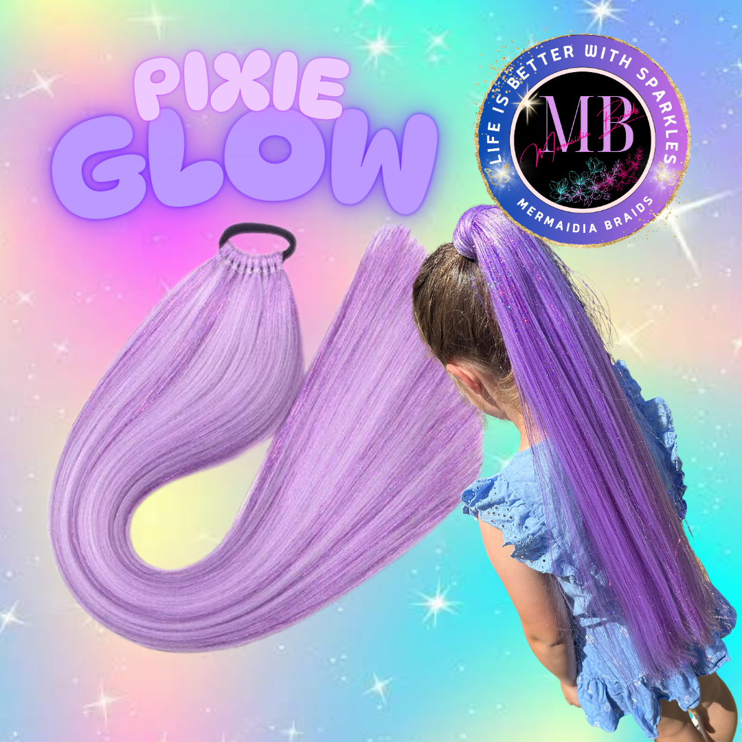 Lavender Wrap Around Ponytail Extension (1.3 Pixie Glow)