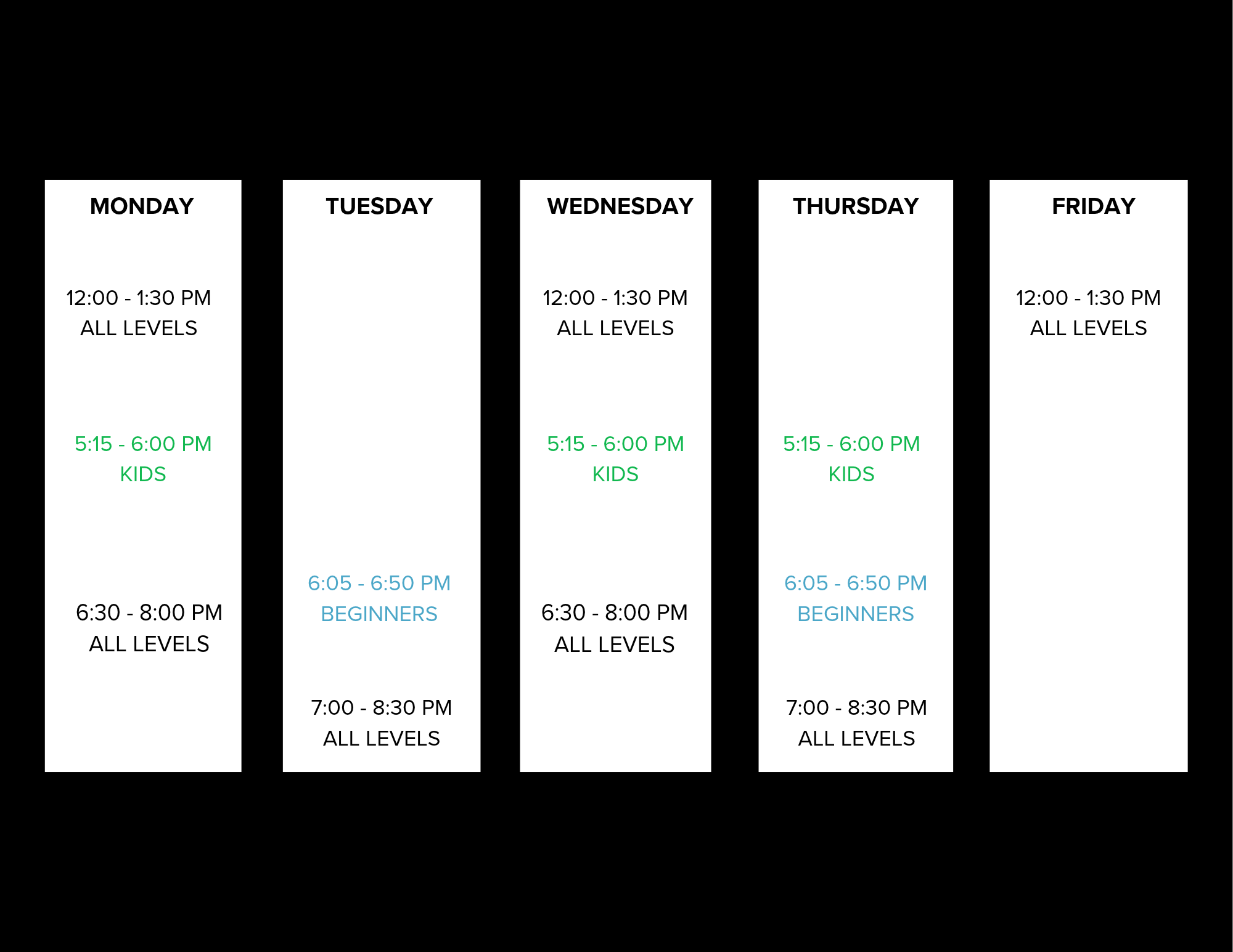 Schedule