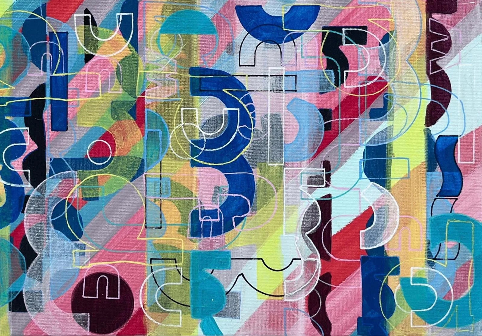 Three colours blue - AVAILABLE TO BUY.