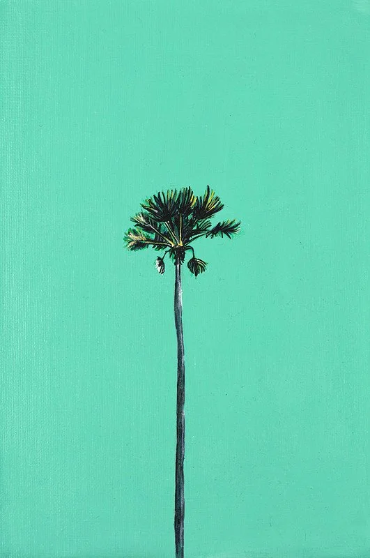 Palm 1, acrylic on canvas board. SOLD