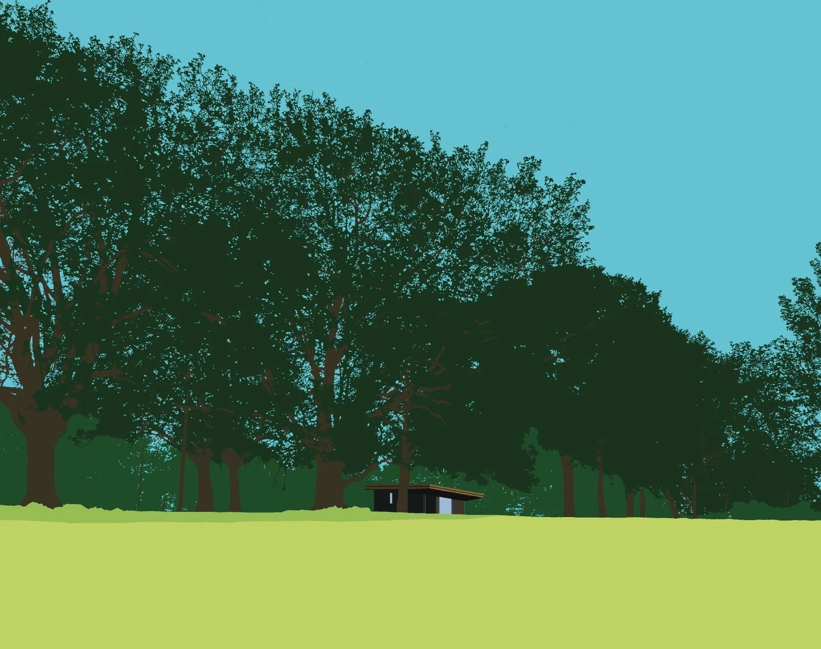 Hilly Fields, print - AVAILABLE TO BUY