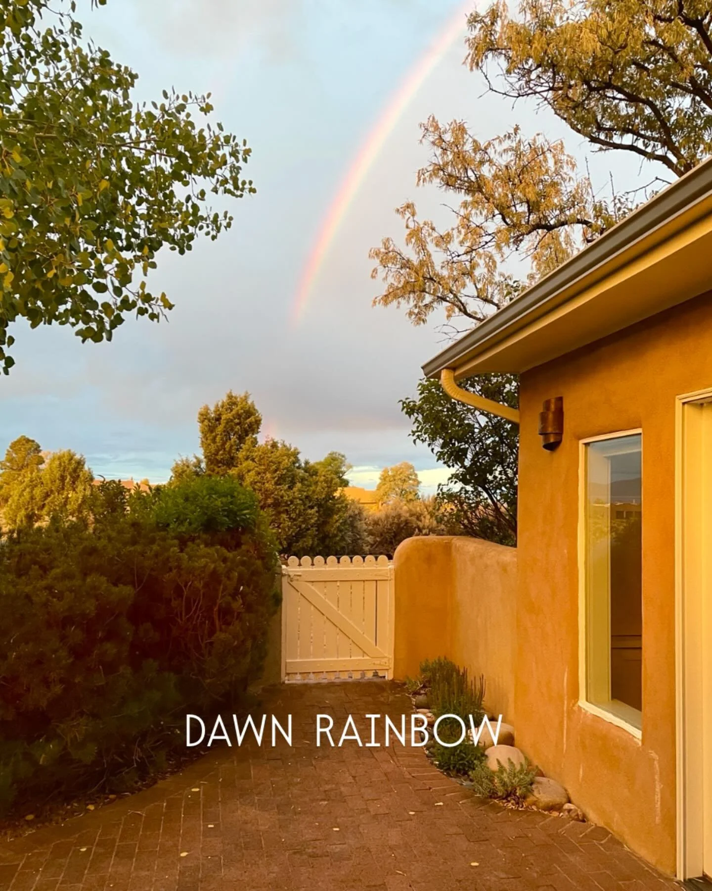DAWN RAINBOW. #taosnm #rainbow