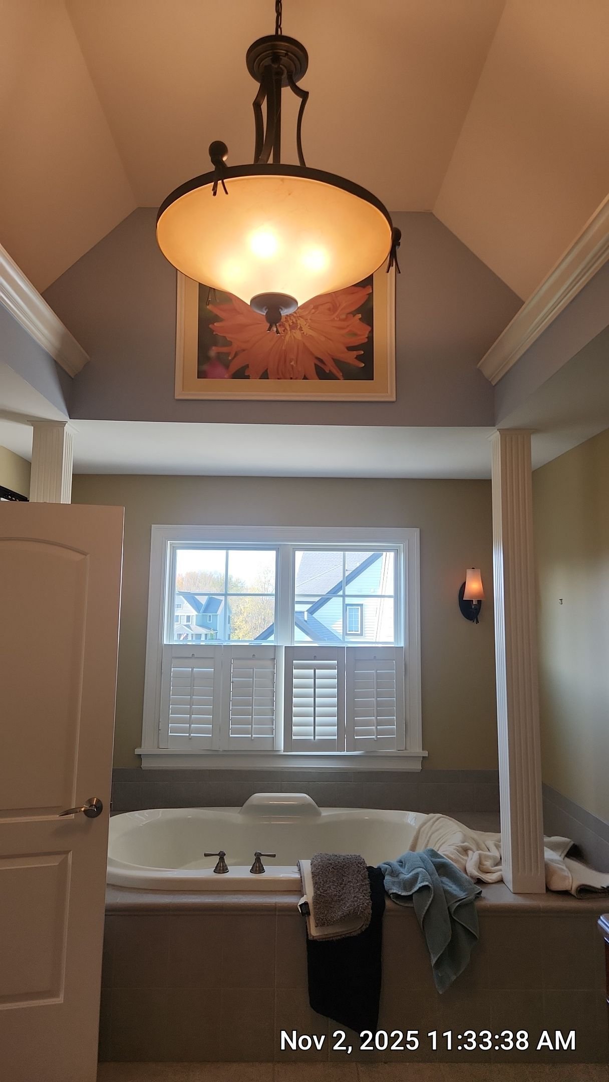 Professional Bathroom Painting in Webster, NY | Two-Tone Custom Finish Looking for a bathroom refresh in Webster? This recent project features a sophisticated two-tone color palette using premium Sherwin-Williams Emerald paint. We applied SW 6527 Bli