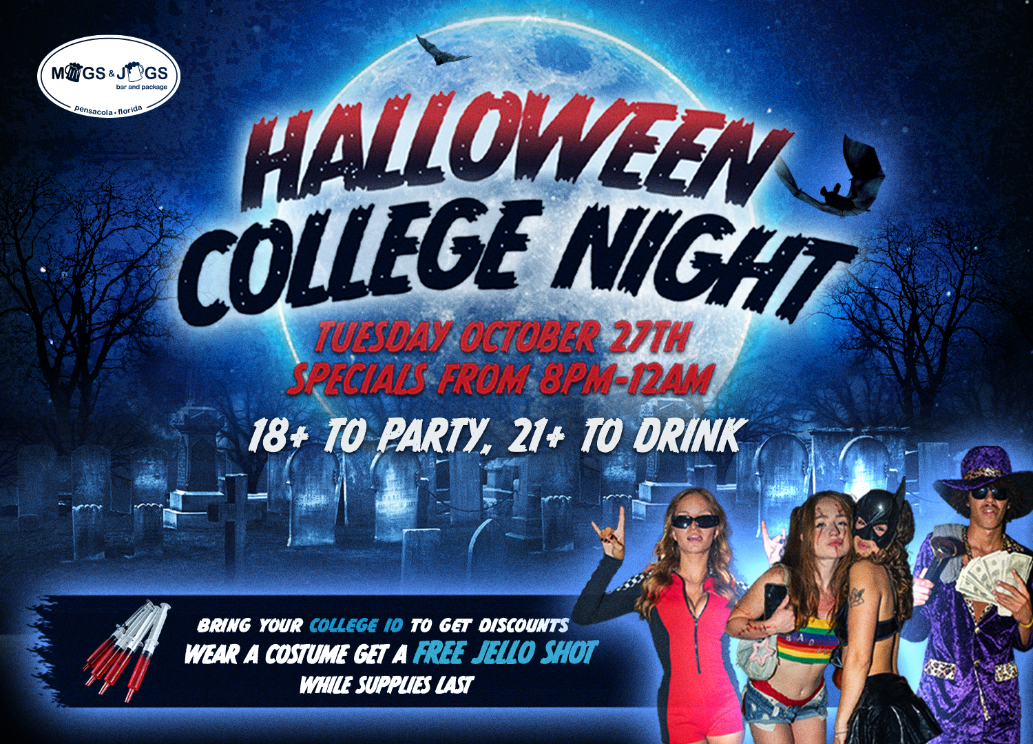 Halloween College Night at Mugs & Jugs