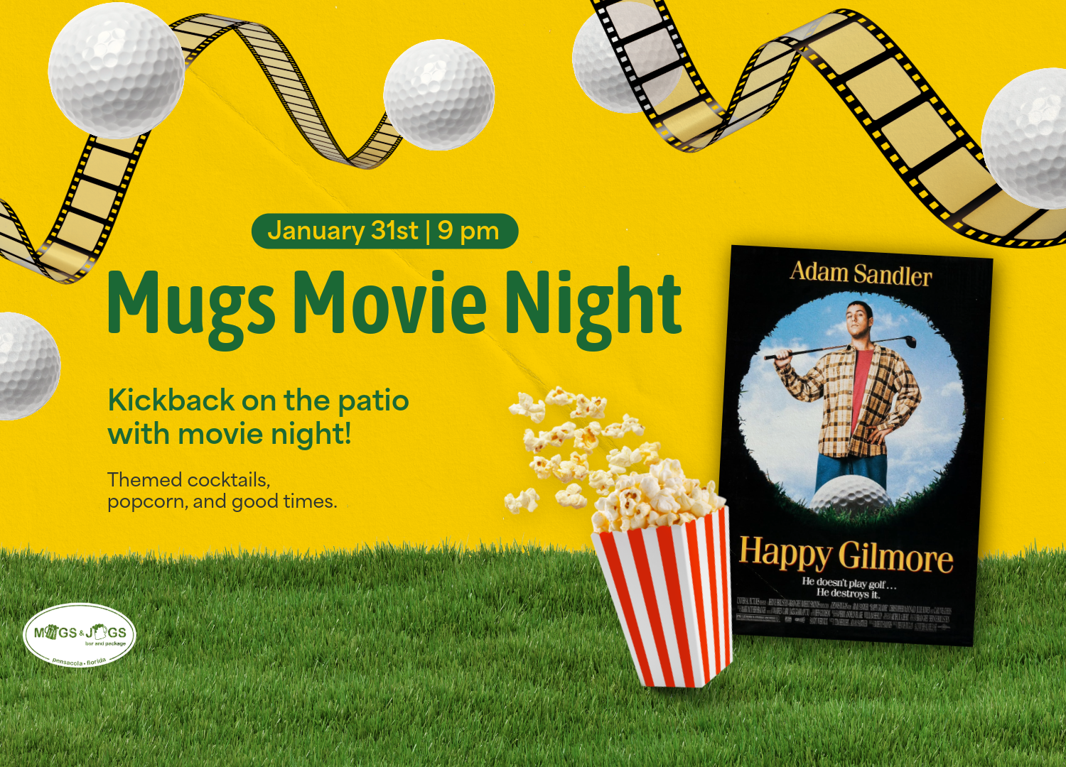 Mugs Movie Night- Happy Gilmore