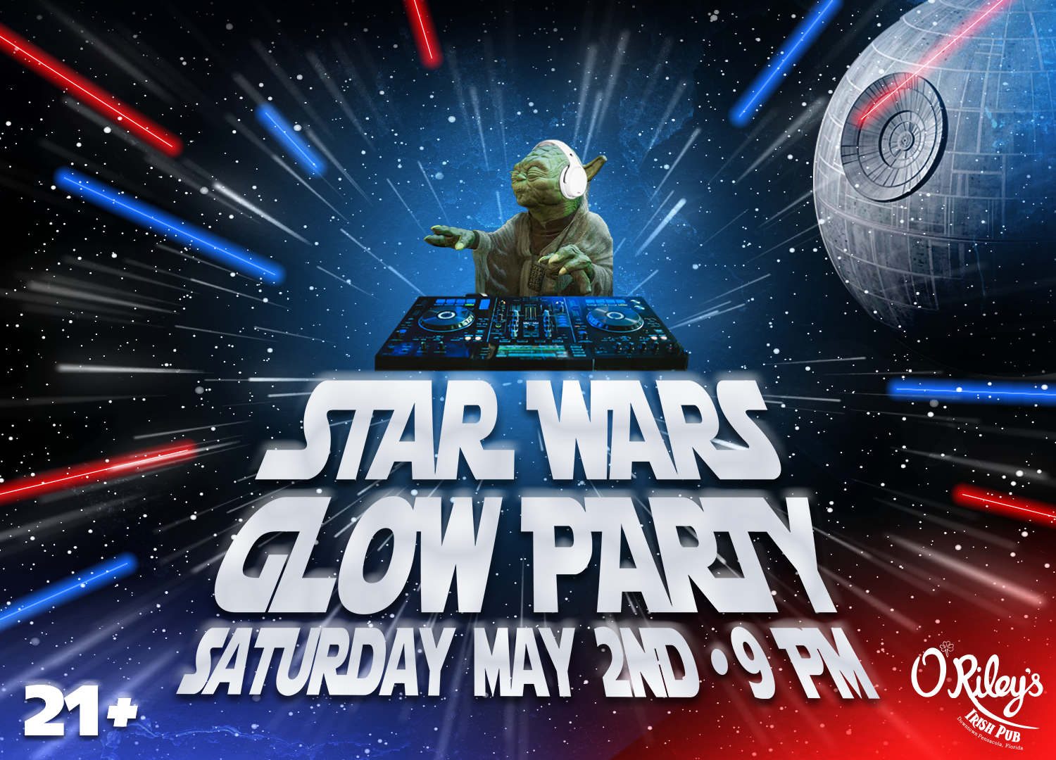 Star Wars Glow Party event graphic