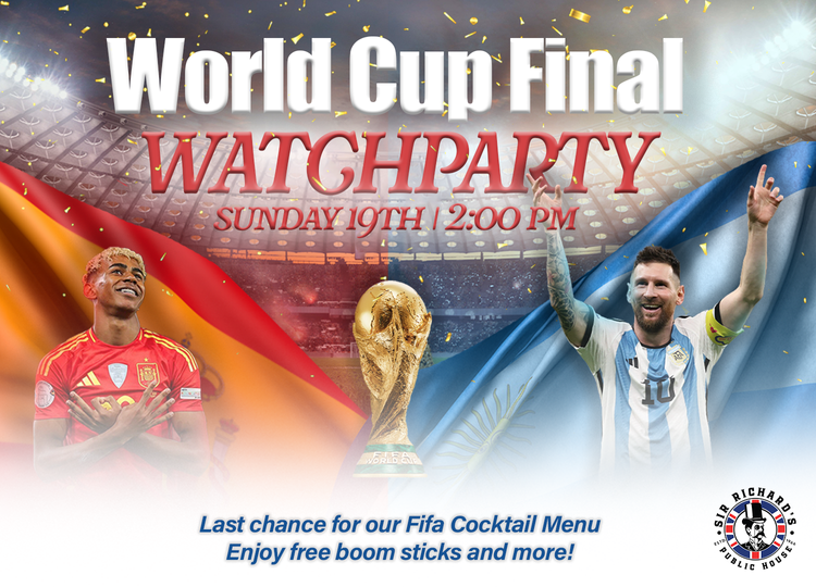 2026 FIFA World Cup Final Watch Party at Sir Richard's Public House