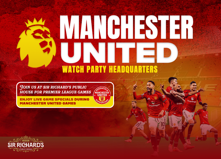 Manchester United Watch Party Headquarters at Sir Richard’s Public House