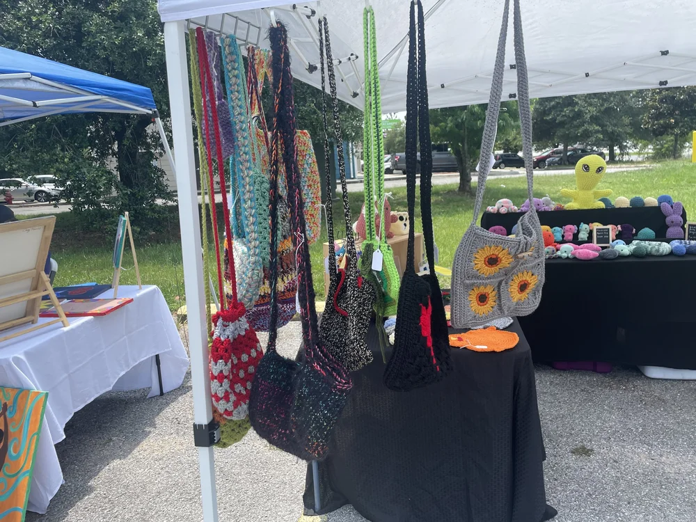 Craft Market table display at Mugs and Jugs