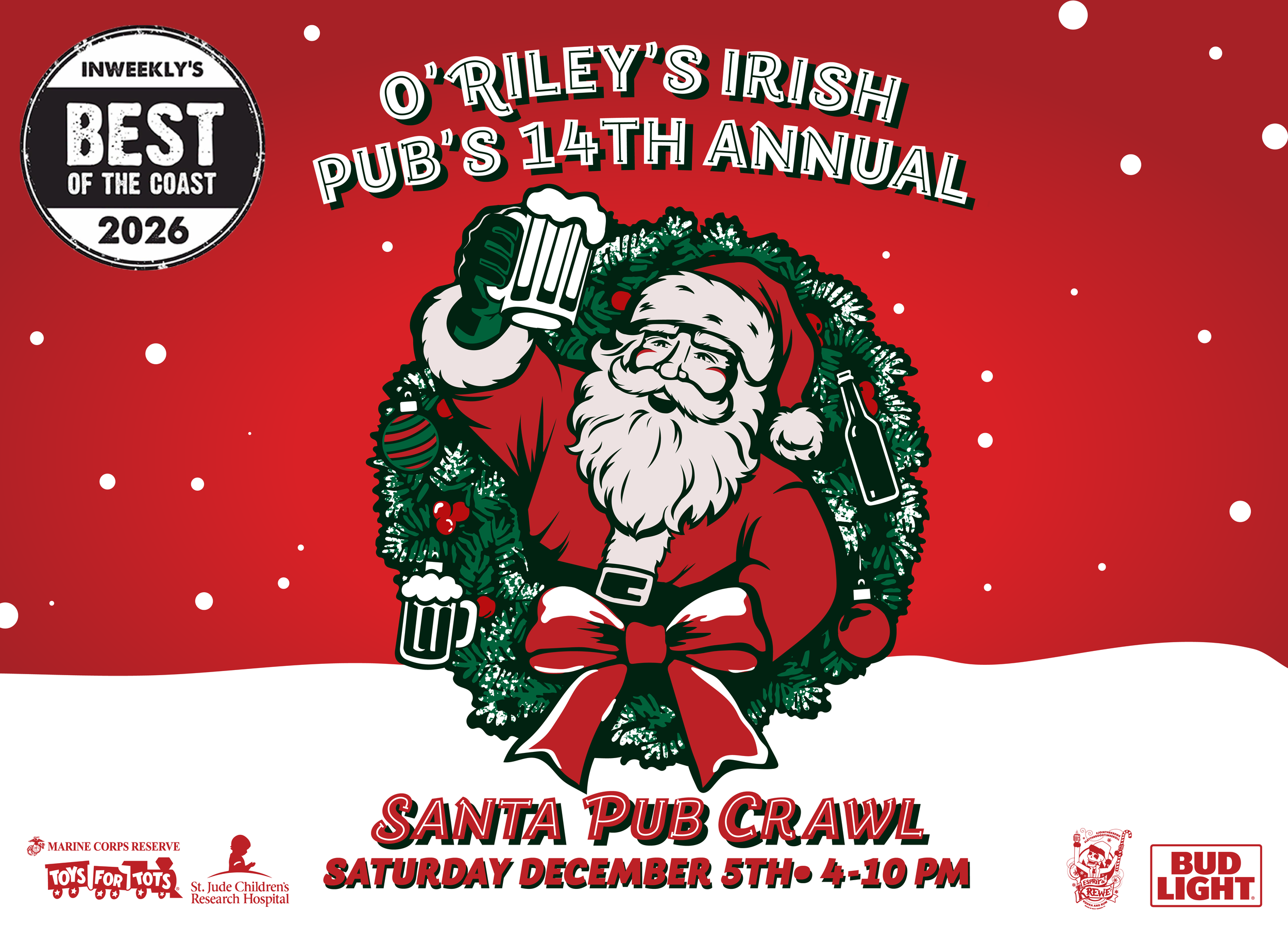 O'Riley's 14th Annual Santa Pub Crawl 2026