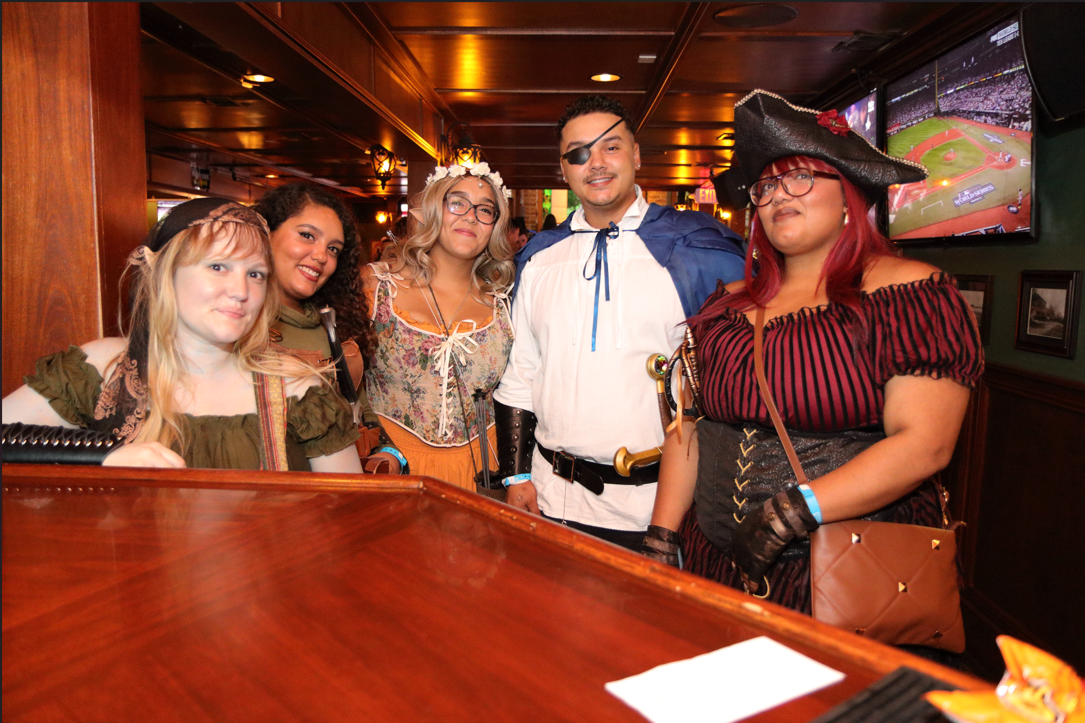 Past O'Riley's Halloween celebration