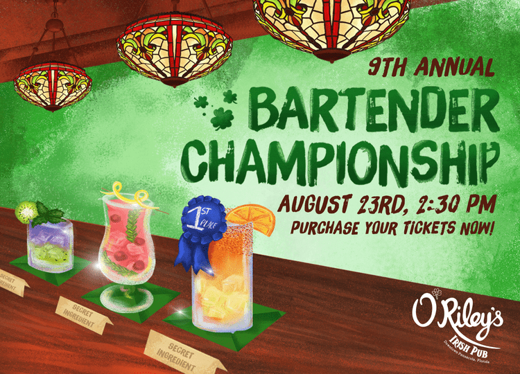 9th Annual Bartender Championship at O'Riley's Irish Pub Downtown