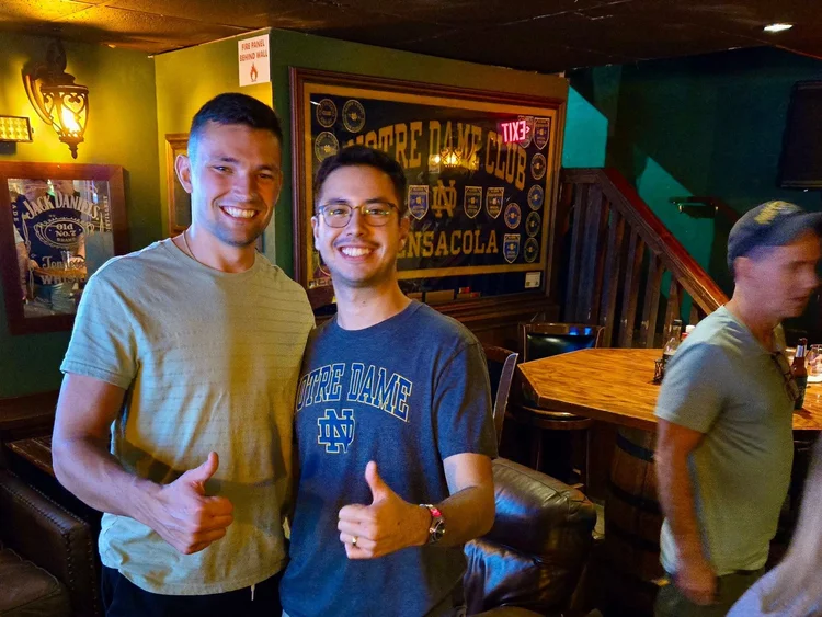 Notre Dame fans in Pensacola