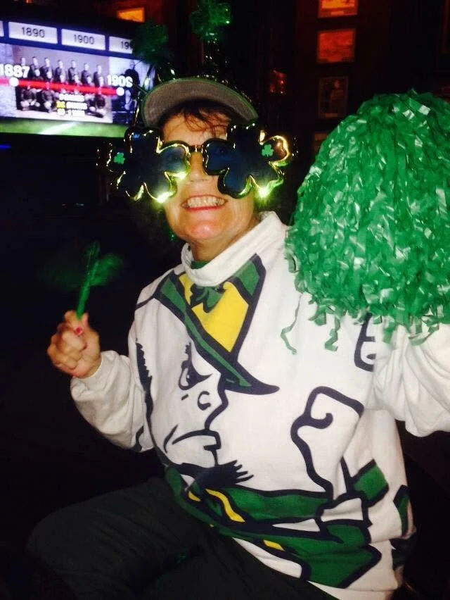 Notre Dame fans at O'Riley's Irish Pub