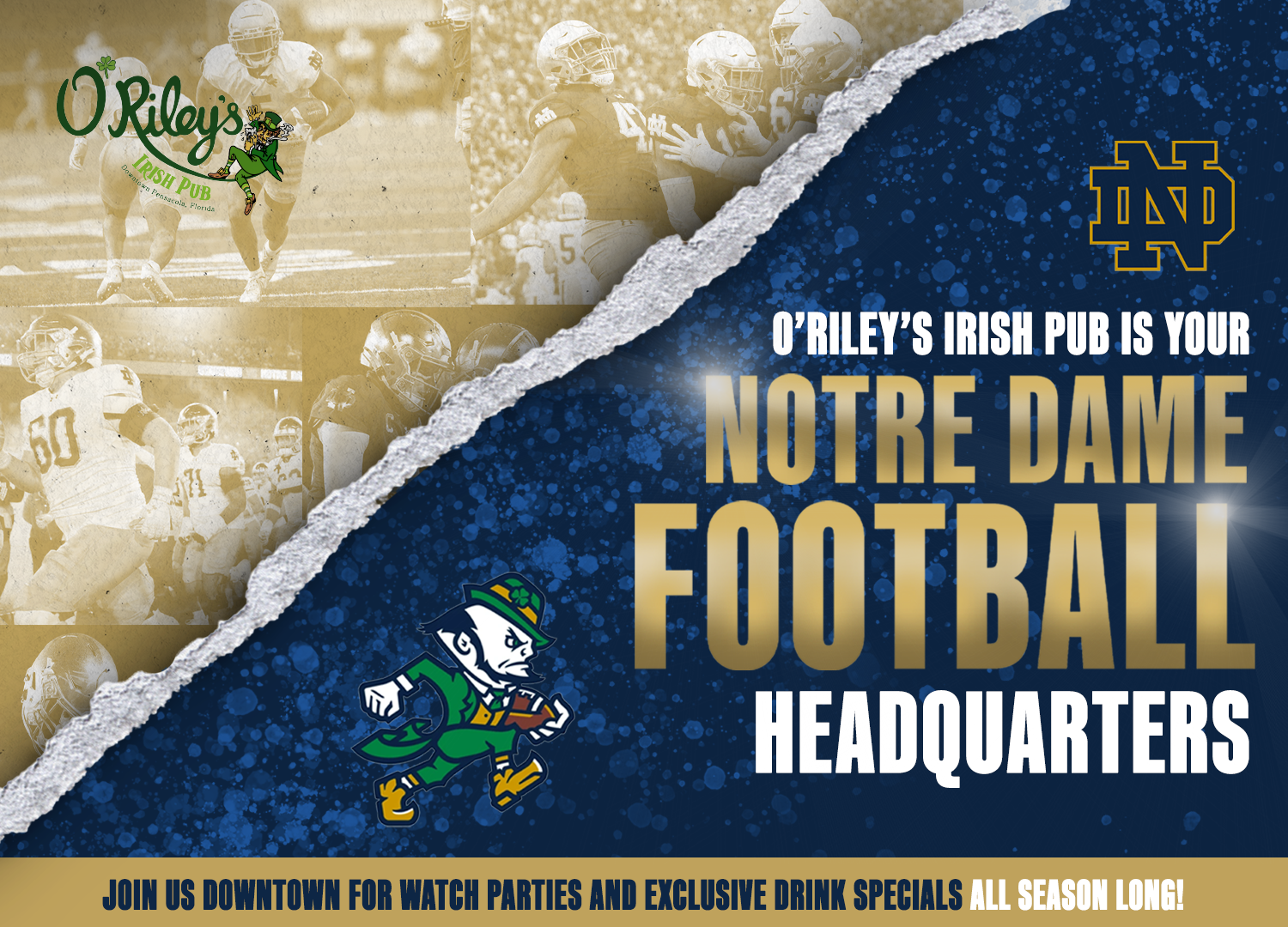 Notre Dame Football at O'Riley's Irish Pub Downtown