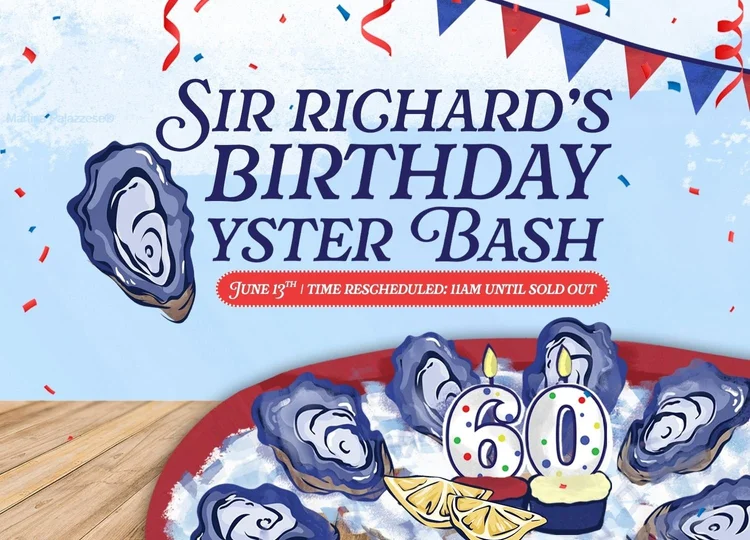 Sir Richard's Birthday Oyster Bash