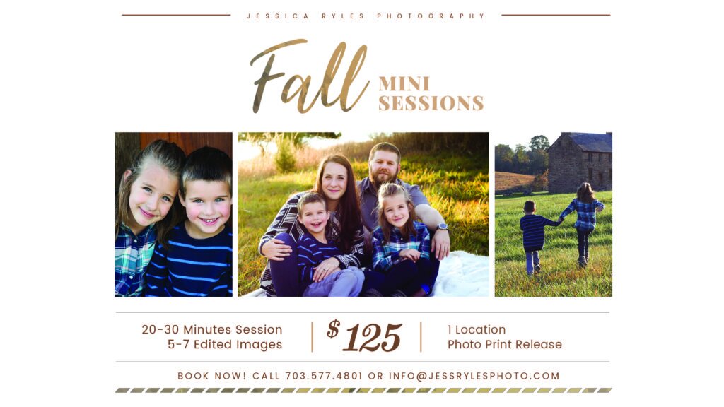 Fall Mini Sessions 2018 in Manassas VA