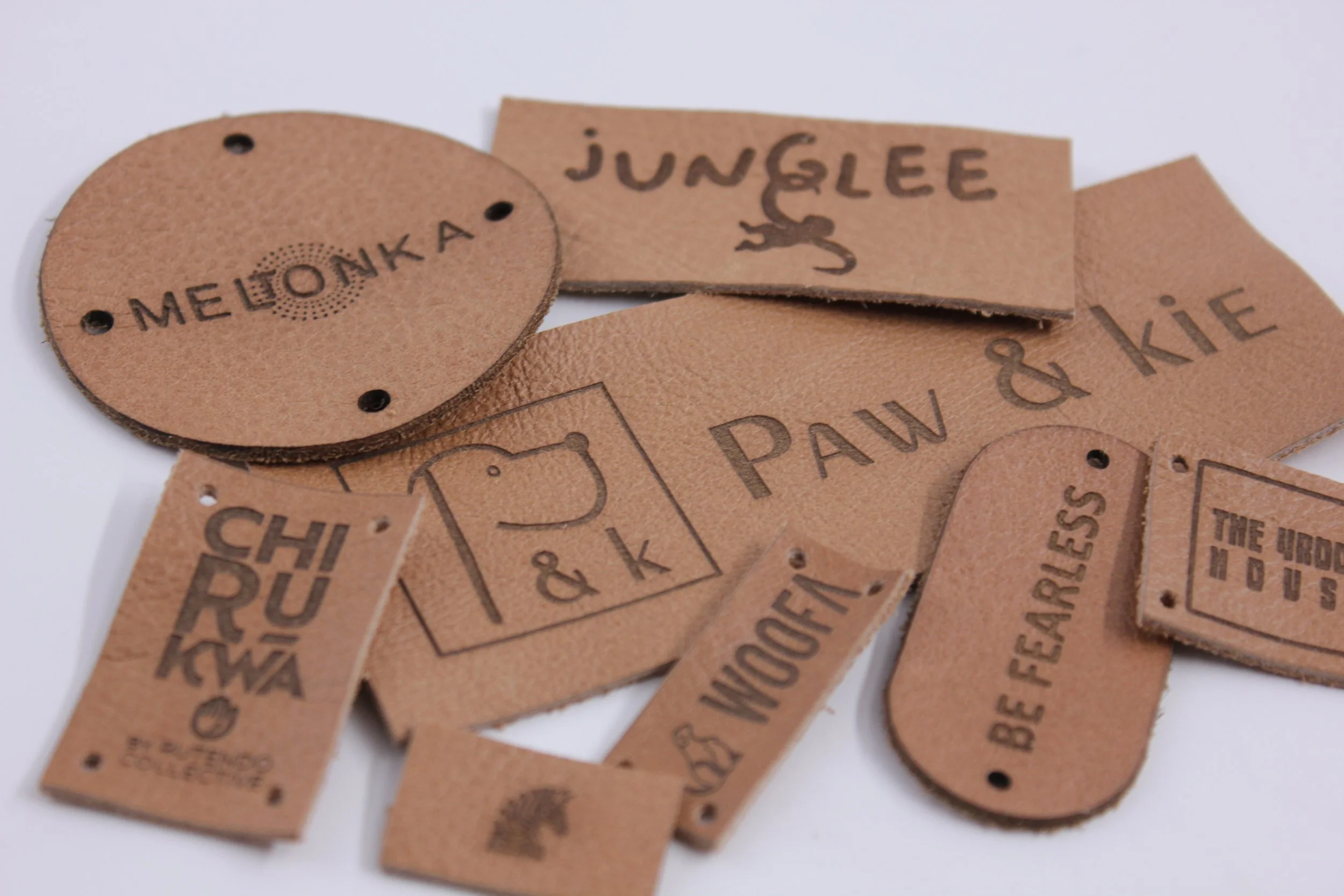 Laser Etched Leather