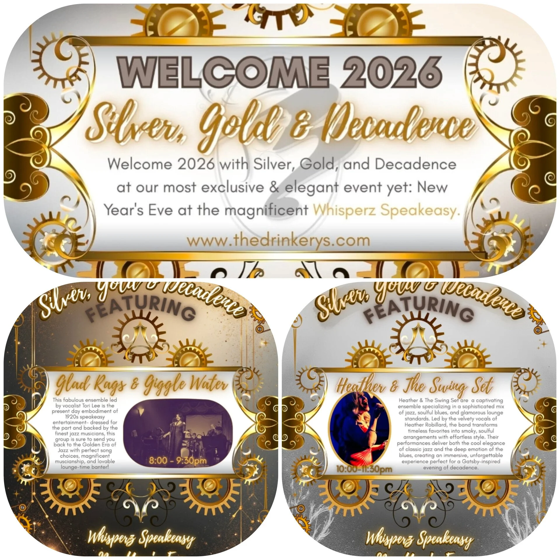 NYE Welcome 2026...Silver, Gold & Decadence