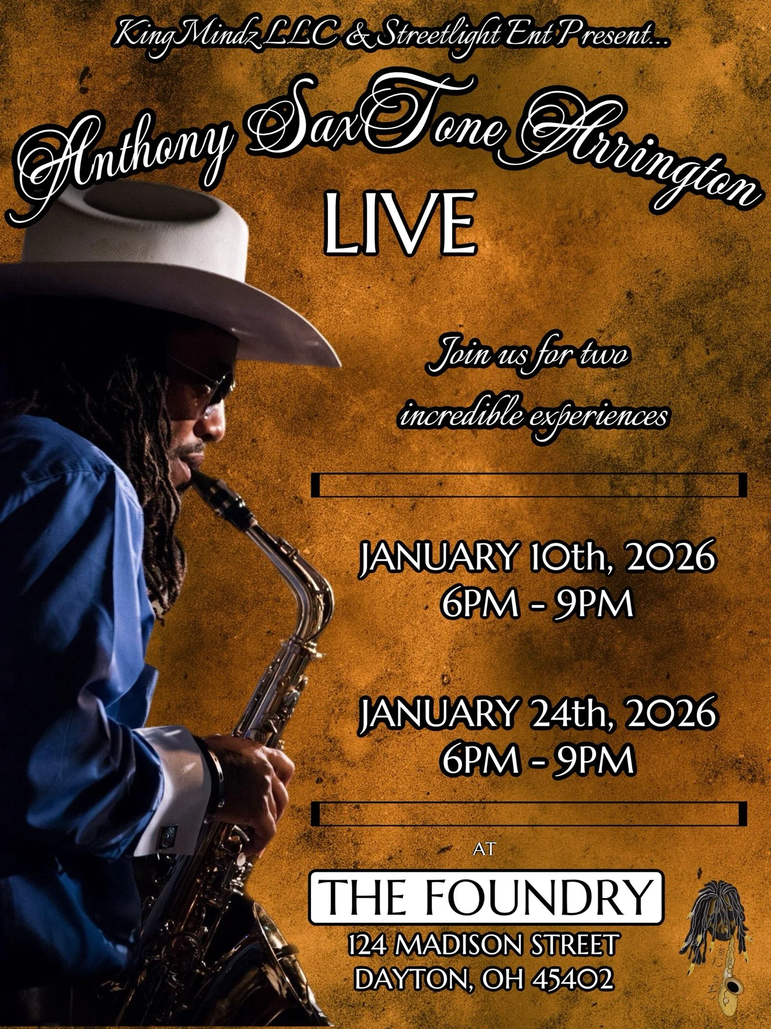 An Evening at the Foundry with SaxTone Arrington