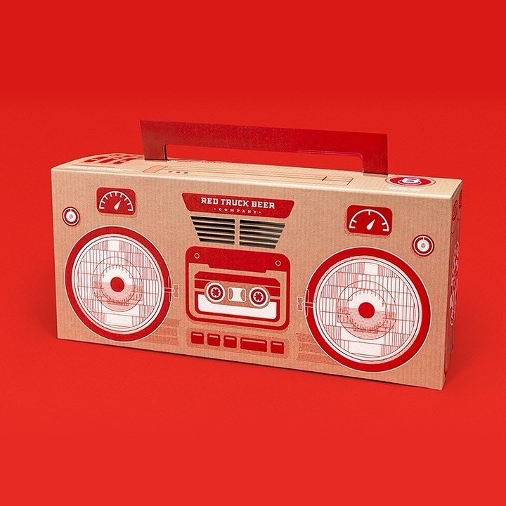 This is some fine and fun branding, perfect for a Friday.

[reposted via @packaging_of_the_world A really special #packagingdesign for Red Truck #Boombox #design by @willcreativeinc for @redtruckbeer]