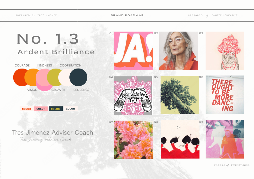 Moodboard for Tres Jimenez Coaching