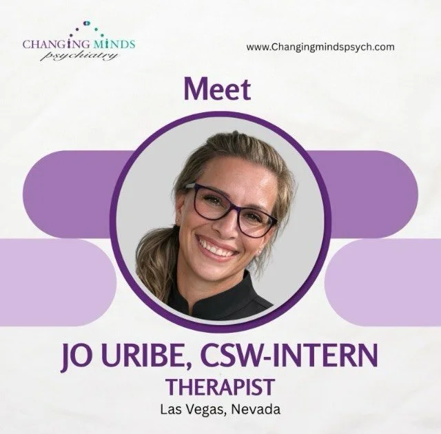 🌟 Meet the Team 🌟

We&rsquo;re excited to introduce one of the dedicated clinicians serving our Las Vegas community.

Jo Uribe, MSW, CSW-Intern is a Clinical Social Worker who provides trauma-informed, evidence-based therapy to adolescents, adults,