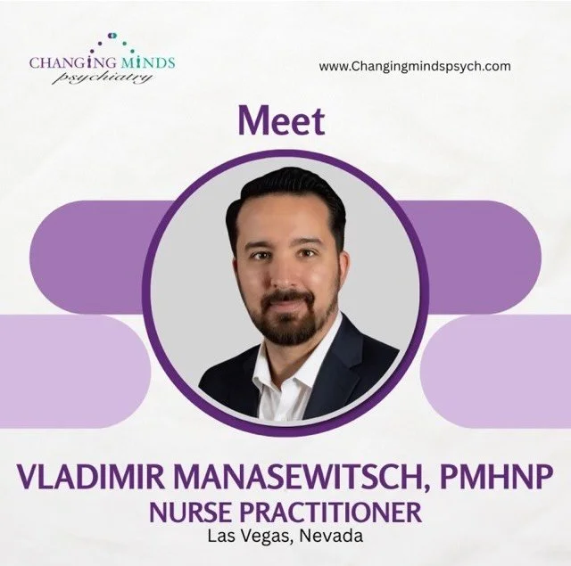 🌟 Meet the Team 🌟

We&rsquo;re excited to introduce one of the dedicated providers serving our Las Vegas community.

Vladimir Manasewitsch, APRN, PMHNP-BC is a board-certified psychiatric nurse practitioner who is commitment to delivering high-qual