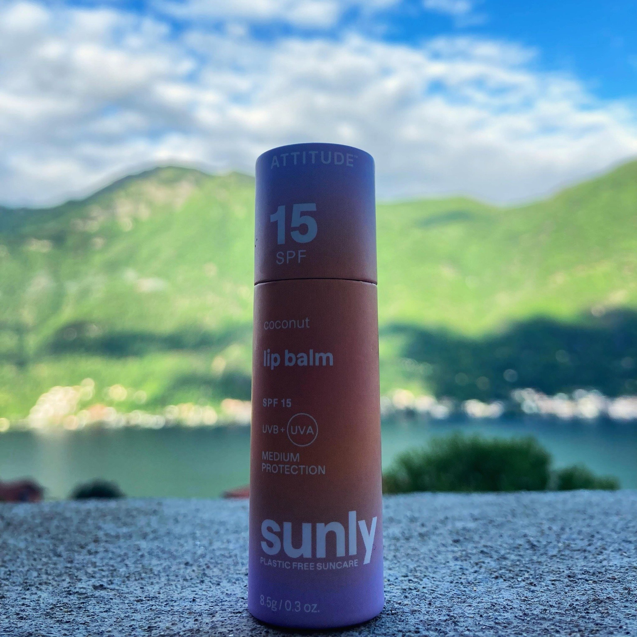 Natural Brands in the wild&hellip; Sun&rsquo;s out; SPF&rsquo;s out 🌤️@attitude_living making it really easy to travel plastic-free &mdash; plus, this Coconut Lip Balm doubles as a lip tint, easing the headache of travelling with #handluggageonly💋
