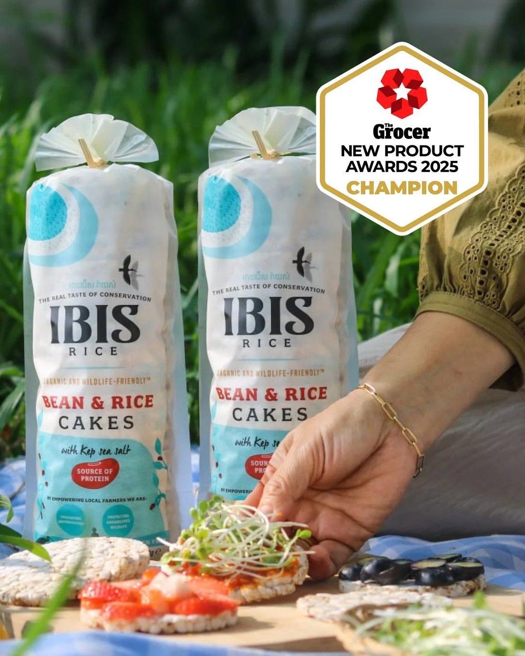 &ldquo;What a fantastic product, with fantastic values, insight, and taste.&rdquo; 🌱 

Judges at @thegrocerofficial New Product &amp; Packaging Awards awarded the Healthier Snacking category to @ibisrice for their new Bean &amp; Rice Cakes. The judg