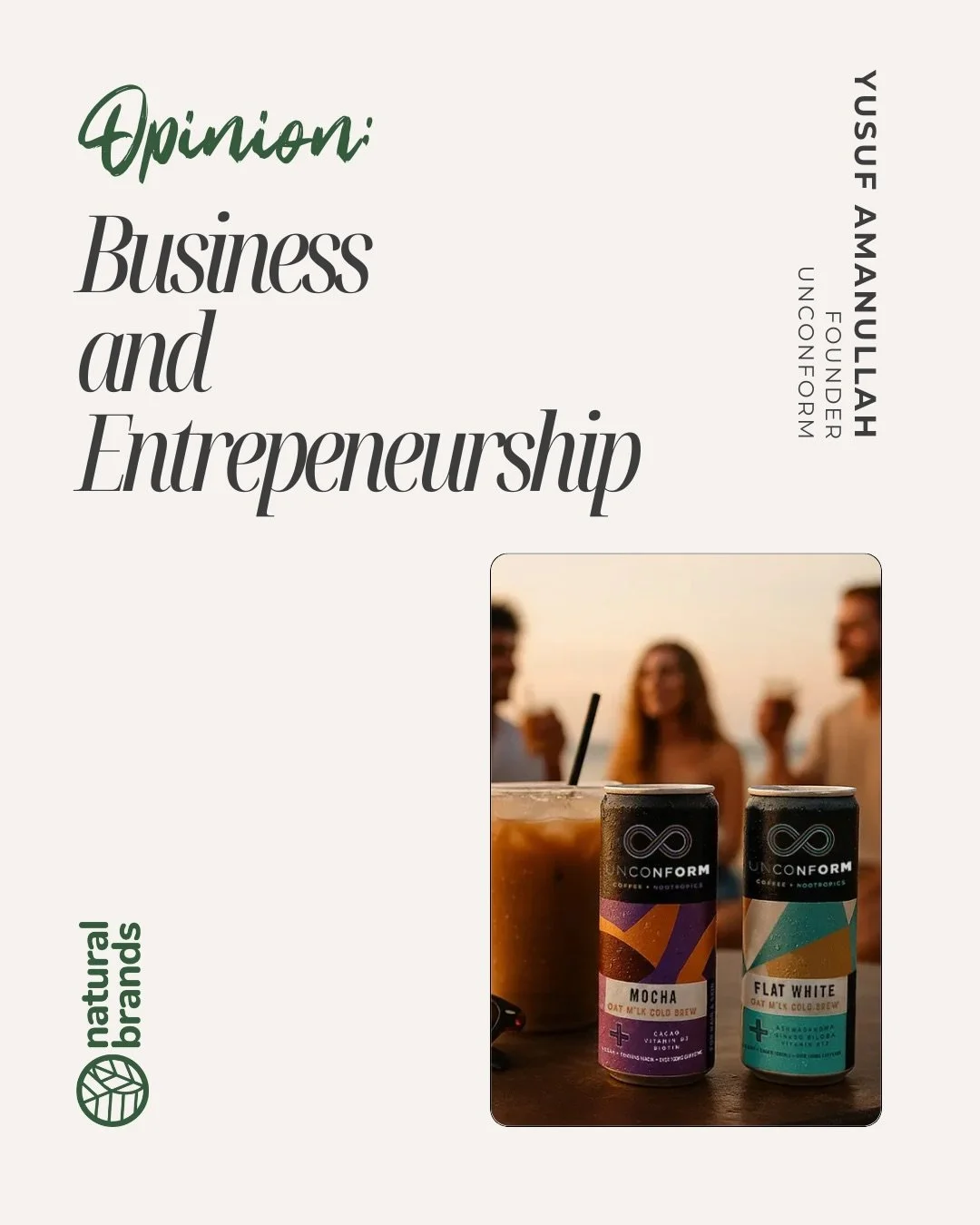 Yusuf Amanullah, founder of @we.unconform , explains why taking on board @hollandandbarrett &lsquo;s frank advice and going back to the drawing board with his nootropics-powered coffee brand propelled it to new heights.

Use the link in bio for the f