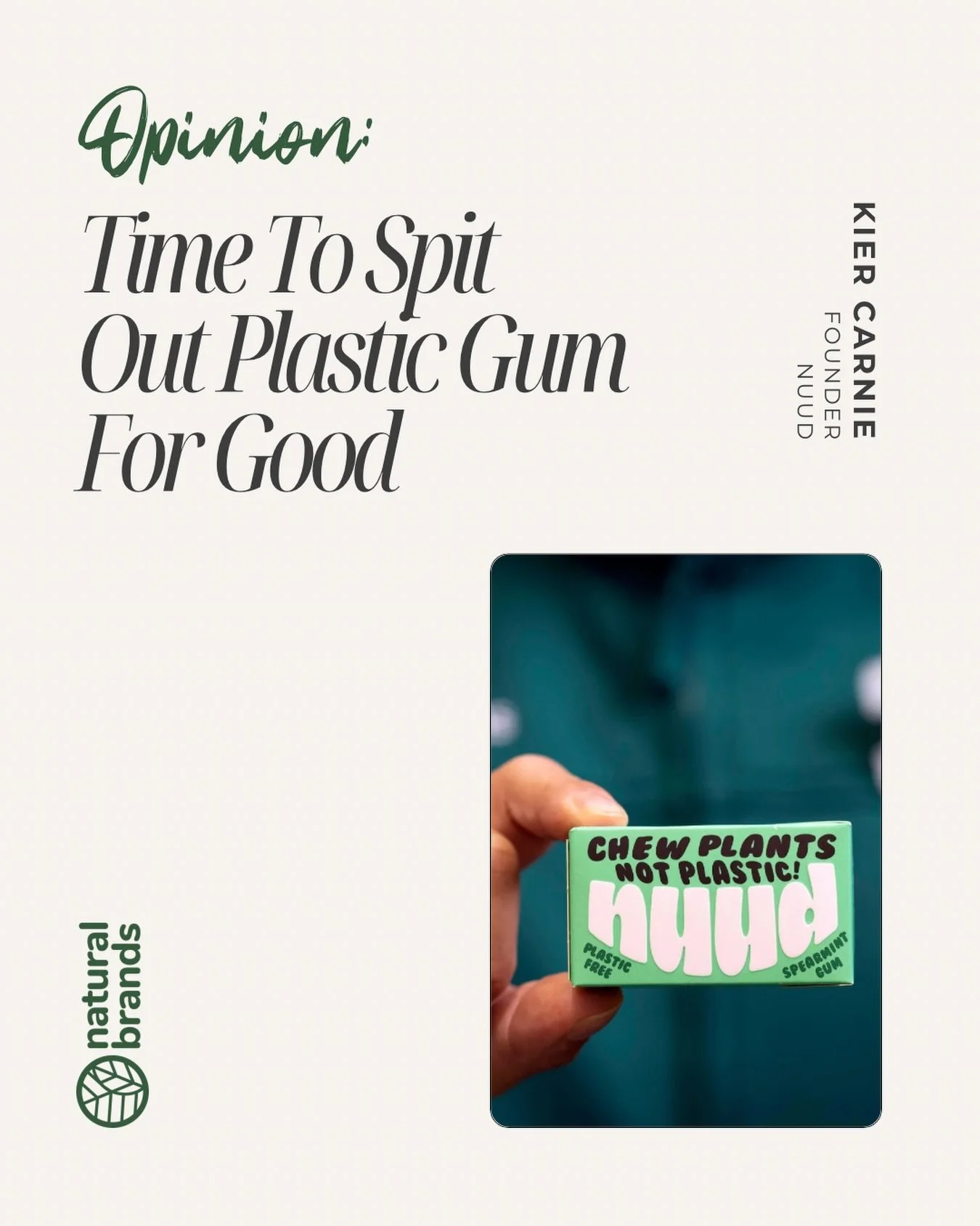 A New Year&rsquo;s resolution we can stick to! 🌱 &ldquo;When I first heard that chewing gum was made from the same materials as car tyres, I dismissed it as nonsense. But digging deeper revealed the truth: tyre manufacturers such as Goodyear are amo