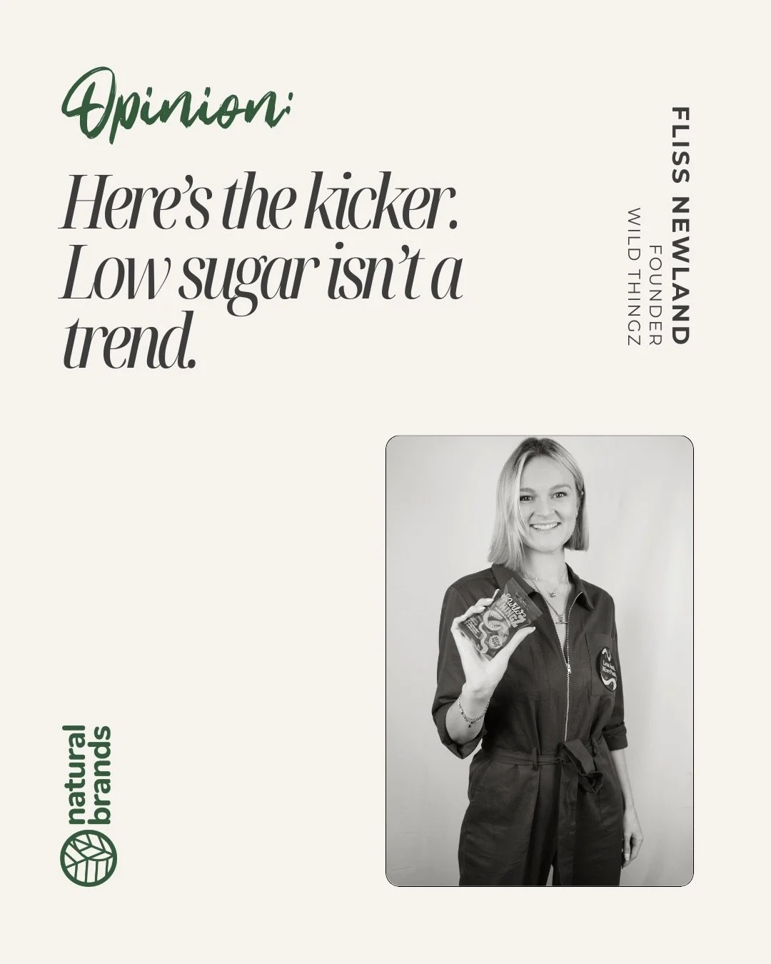 Opinion: Fliss Newland founder of @wildthingz.co looks at the future of confectionery and the need for sustainability and health to be embedded priorities for brands. 🔗 Link in bio 🌱 

Natural Brands. Natural News. Natural Community.
.
.
.
#Sweets 