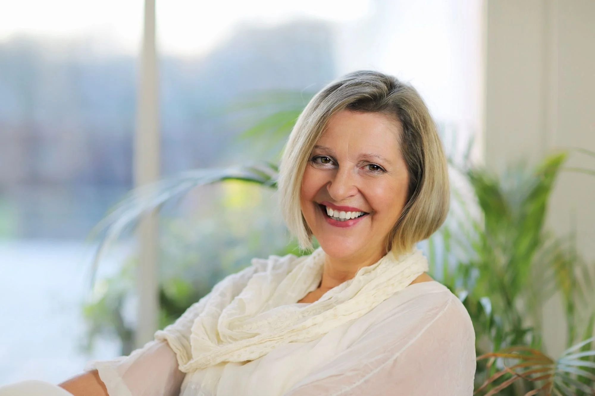 Charlotte Vohtz from Green People smiles at the camera