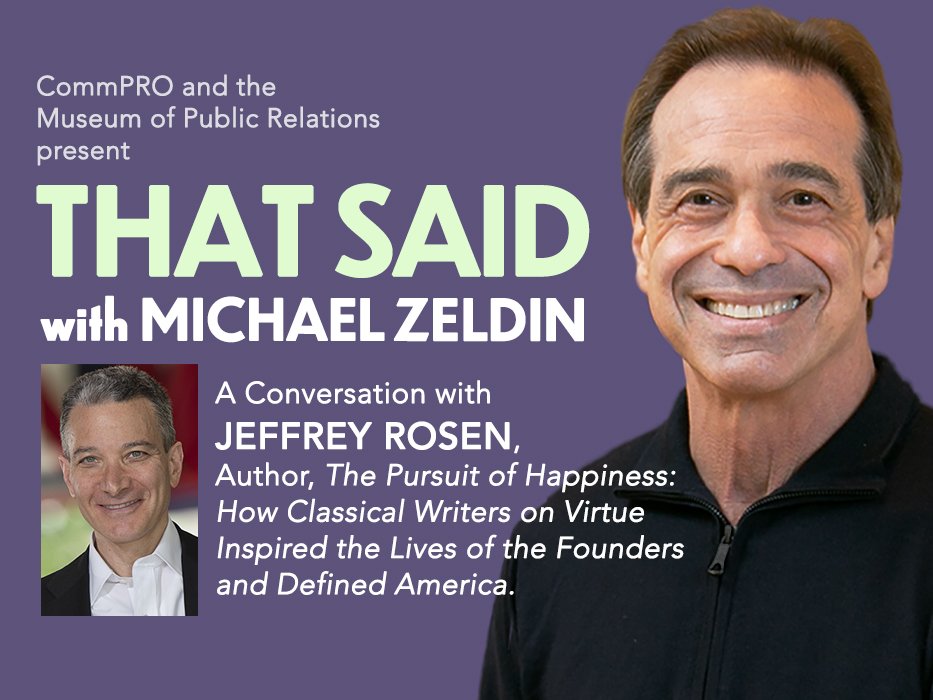 Author Jeffrey Rosen on The Influence Of Classical Thought On America's ...