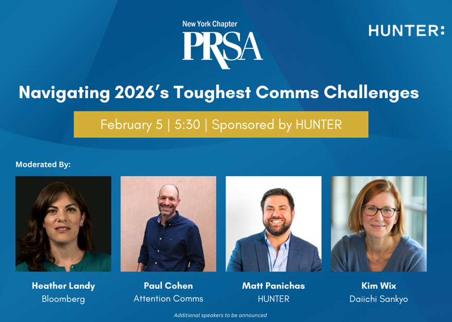 PRSA-NY Kickoff Event: Navigating 2026’s Toughest Comms Challenges
