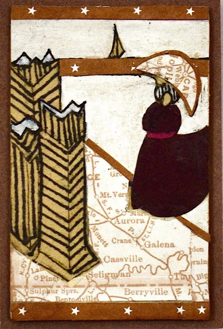 Map Fables 
Collage 
2x3 in