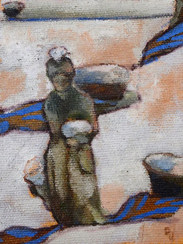 Hebe's Winter II 
Oil painting 
3x4 in