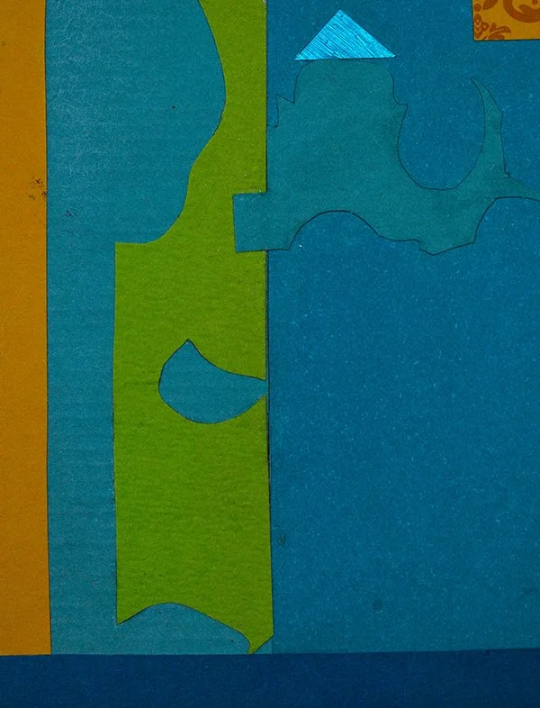 Abstract-Blue-Green 
Collage 
3x4 in