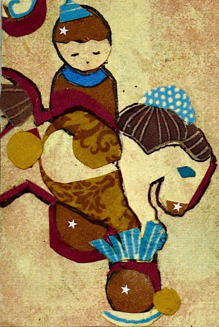 Jumping Horse 
Collage 
2x3 in