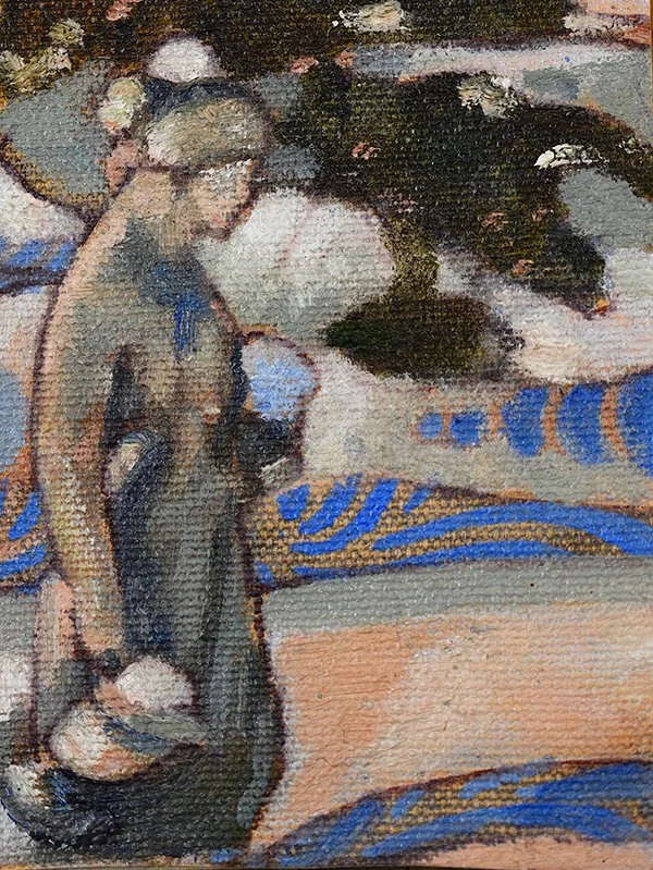 Hebe's Winter I 
Oil painting 
3x4 in