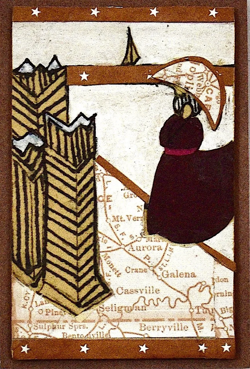 Map Fables 
Collage 
2x3 in