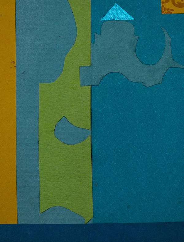 Abstract-Blue-Green 
Collage 
3x4 in