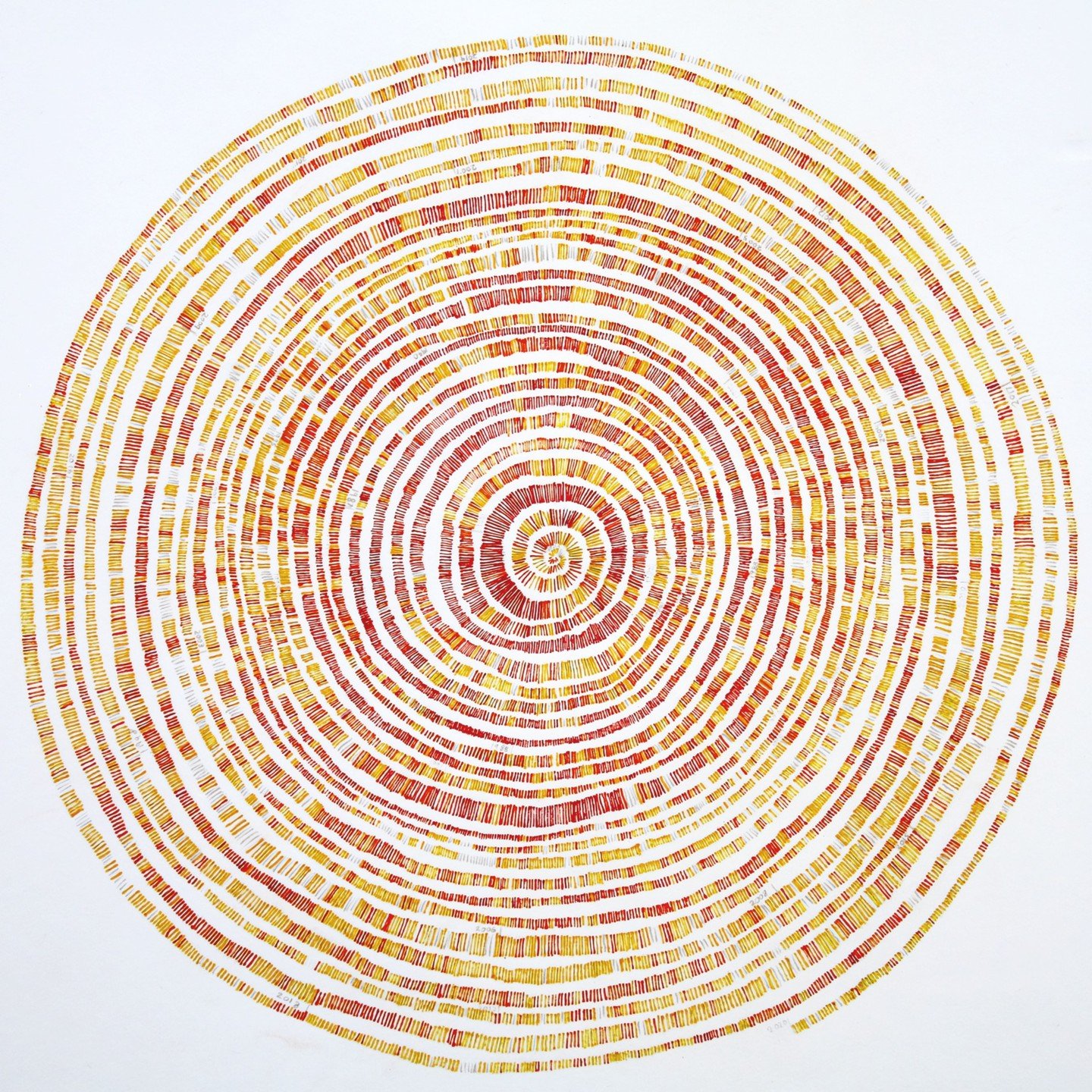 I am so excited to be a finalist in the UVA Data Science Data As ART competition! @uvadatascience 

My piece is entitled, &quot;LA AQI 1980-2024&quot; (approx 28&quot;x28&quot; on paper) It is a spiral chart of the Air Quality Index figures for every