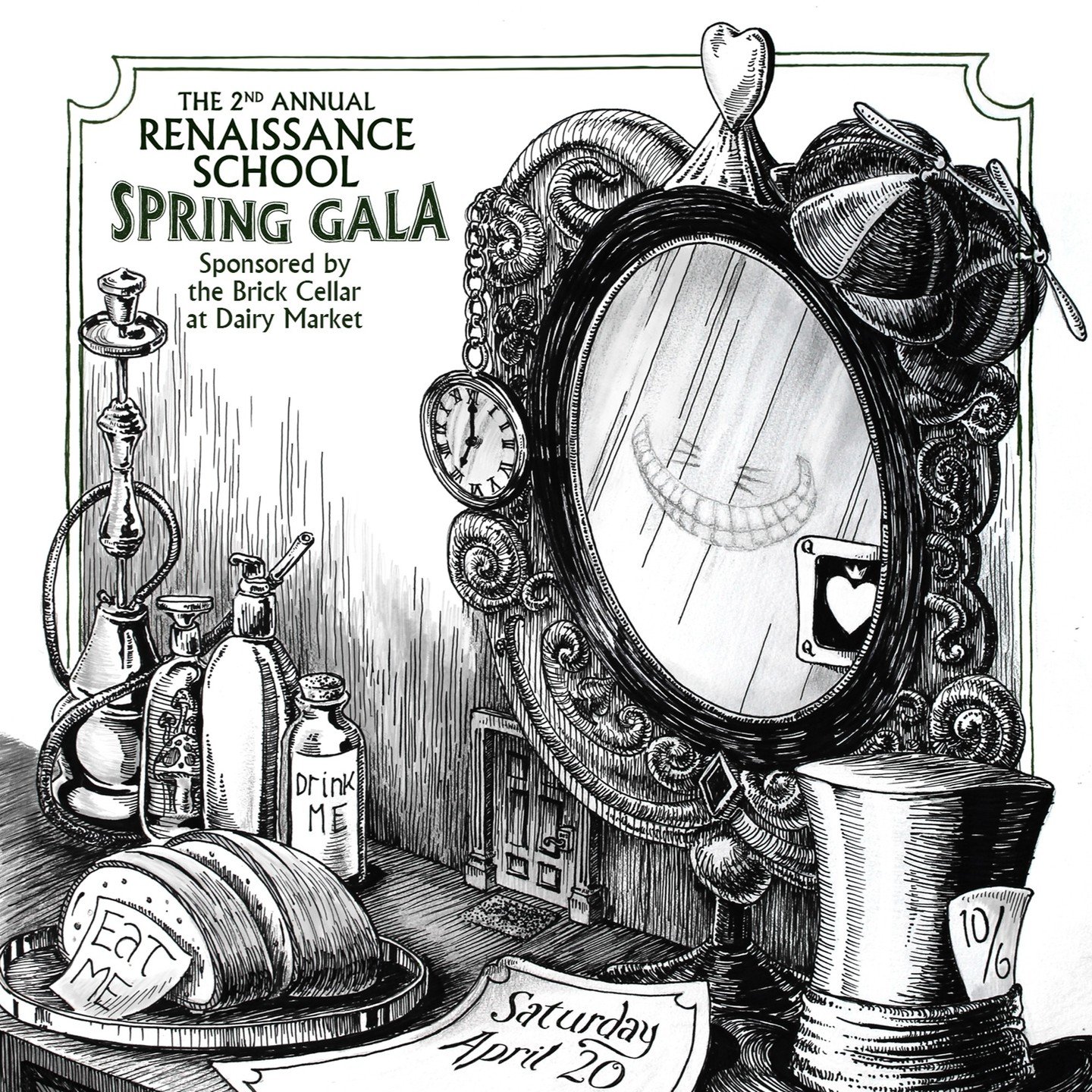 Here is the final event poster for the @renschool Spring Gala! It is a great event centered on raising money for a great school and hanging with some very cool people. There will also be some great art by incredible Renaissance School Artists availab