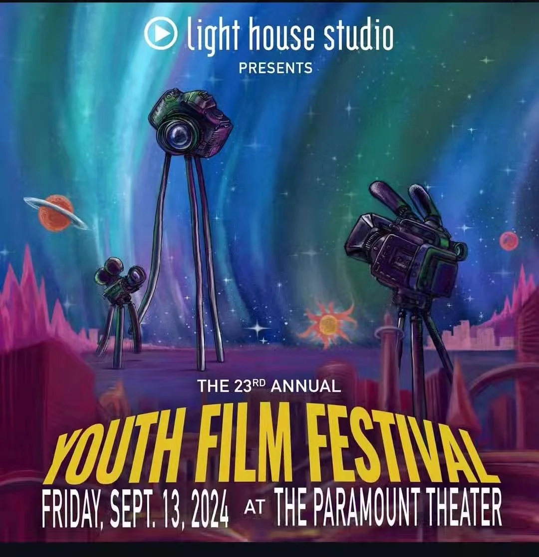 I always love working with @cvillelighthouse on their fantastic Youth Film Festival event. This year a classic sci-fi feel was asked for and they were speaking my language! 

I am so looking forward to seeing the great shirt films that the kids have 