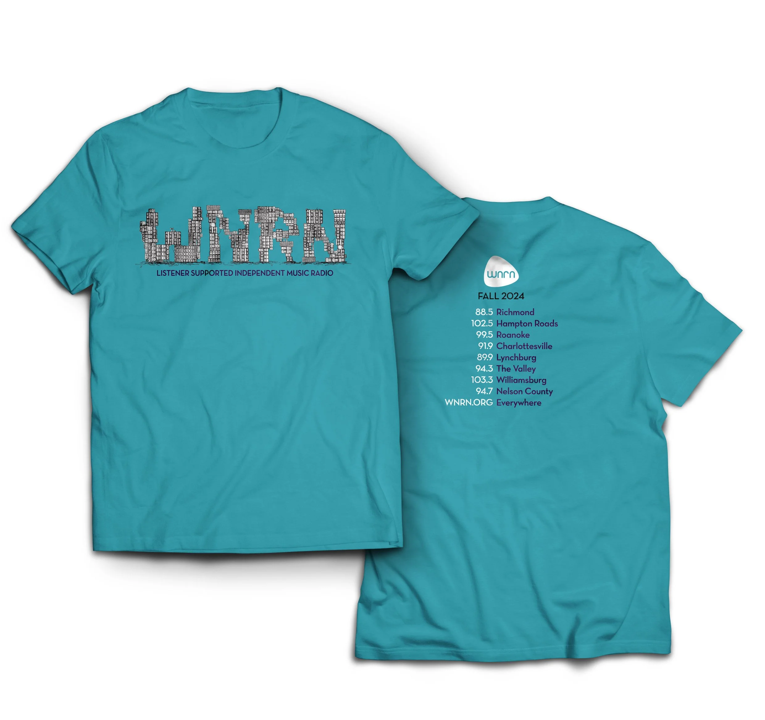 T-shirt design, Client: WNRN