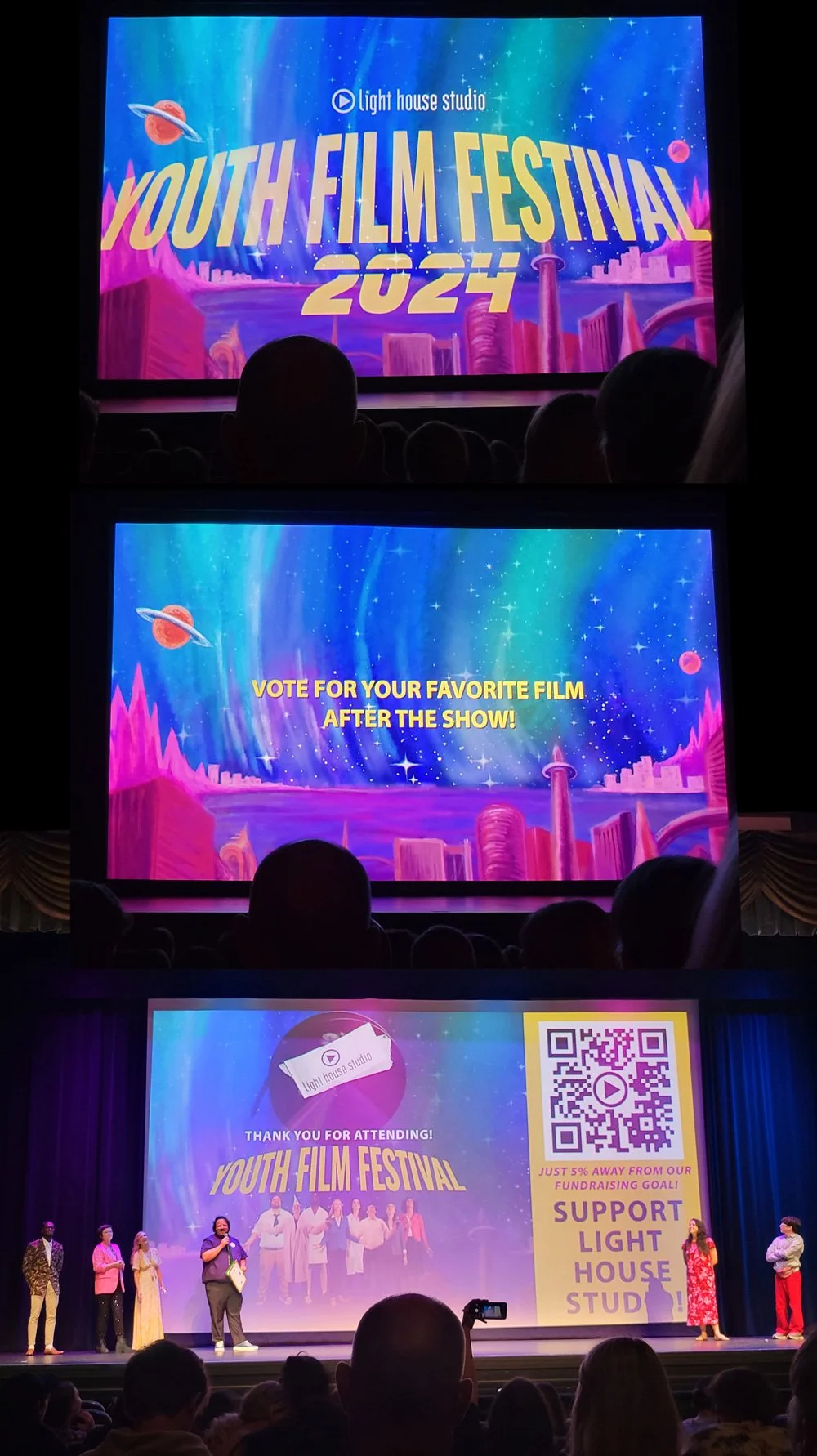 Youth Film Festival graphics and backgrounds, Light House Studio, 2024