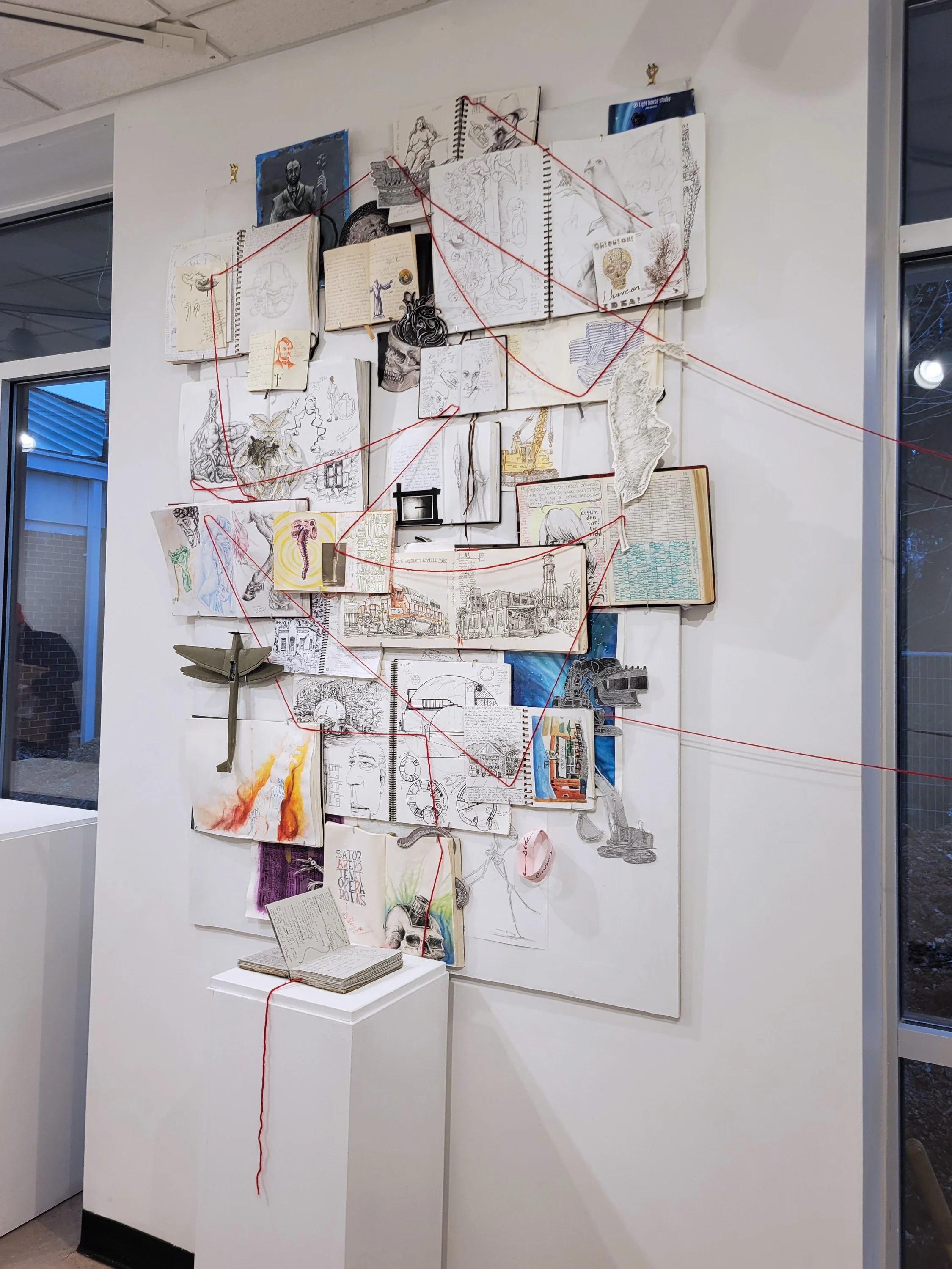 SketchBoard #1, Process = Progress, PVCC, Charlottesville, VA, Nov. 2024 - Jan. 2025